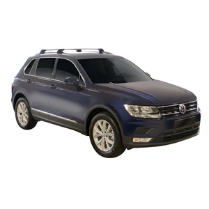 Prorack Silver 2 Bar Aero Flush Bar kit to suit Volkswagen Tiguan 5dr SUV (9/2016 - Current)