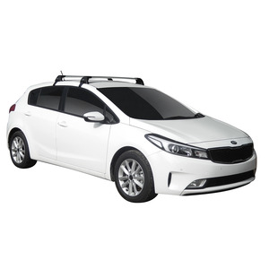 Prorack Silver 2 Bar Aero Flush Bar kit to suit Kia Cerato 5dr Hatch (2016 - 2018)