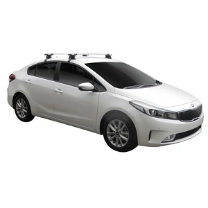 Prorack Black 2 Bar Aero Through Bar kit to suit Kia Cerato 4dr Sedan (2013 - 6/2018)
