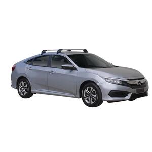 Prorack Silver 2 Bar Aero Flush Bar kit to suit Honda Civic 4dr Sedan (11/2016 - 2020)