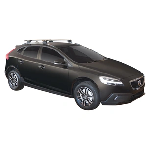 Prorack Silver 2 Bar Aero Through Bar kit to suit Volvo V40 CC 5dr Hatch (2016 - Current)