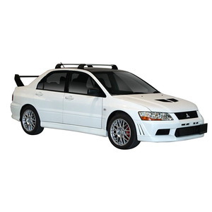 Prorack Silver 2 Bar Aero Flush Bar kit to suit Mitsubishi Lancer EVO VII 4dr Sedan (3/2001 - 1/2003)