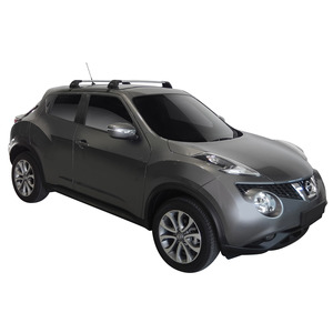 Prorack Silver 2 Bar Aero Flush Bar kit to suit Nissan Juke 5dr SUV (2012 - 6/2020)