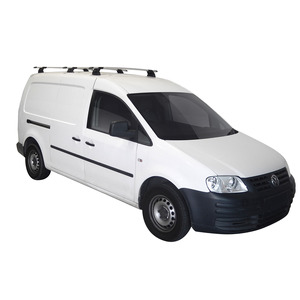 Prorack Silver 3 Bar Aero Through Bar kit to suit Volkswagen Caddy Maxi 5dr Van (12/2015 - 5/2021)