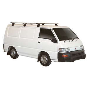 Prorack Silver 3 Bar Heavy Duty Through Bar kit to suit Mitsubishi L300 SWB 4dr Van (11/1980 - Current)