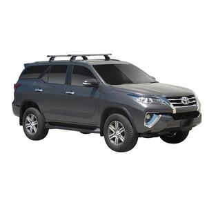 Prorack Black 2 Bar Heavy Duty Through Bar kit to suit Toyota Fortuner GXL/Limited 5dr SUV (2015 - Current)