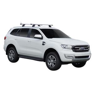 Prorack Silver 2 Bar Heavy Duty Through Bar kit to suit Ford Everest 5dr SUV (2015 - 9/2022)