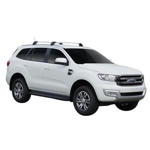 Prorack Silver 2 Bar Aero Flush Bar kit to suit Ford Everest 5dr SUV (2015 - 9/2022)