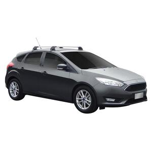 Prorack Silver 2 Bar Aero Flush Bar kit to suit Ford Focus 5dr Hatch (9/2015 - 2018)