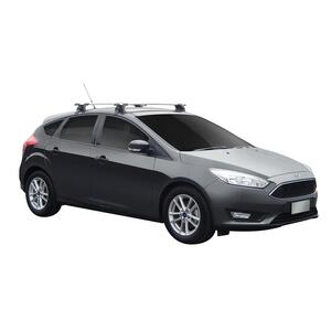 Prorack Black 2 Bar Aero Through Bar kit to suit Ford Focus 5dr Hatch (9/2015 - 2018)