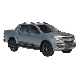 Prorack Black 2 Bar Aero Through Bar kit to suit Holden Colorado Z71 4dr Ute (10/2016 - 2020)