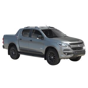 Prorack Silver 2 Bar Aero Rail Bar kit to suit Holden Colorado Z71 4dr Ute (10/2016 - 2020)