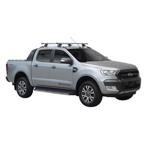 Prorack Black 2 Bar Heavy Duty Through Bar kit to suit Ford Ranger Wildtrak 4dr Ute (2012 - 6/2022)