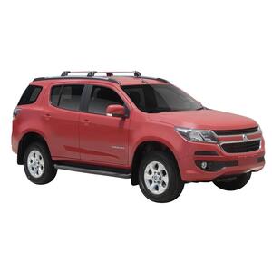 Prorack Silver 2 Bar Aero Flush Bar kit to suit Holden Trailblazer 5dr SUV (2016 - 2020)