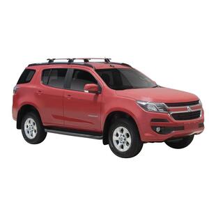 Prorack Silver 2 Bar Aero Through Bar kit to suit Holden Trailblazer 5dr SUV (2016 - 2020)