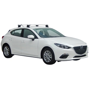 Prorack Black 2 Bar Aero Through Bar kit to suit Mazda 3 5dr Hatch (2016 - 4/2019)