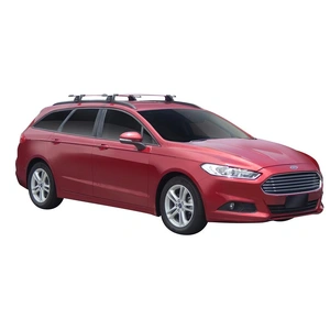 Prorack Silver 2 Bar Aero Through Bar kit to suit Ford Mondeo 5dr Wagon (2015 - Current)
