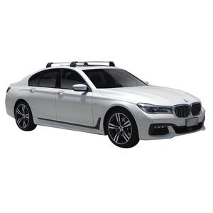Prorack Silver 2 Bar Aero Flush Bar kit to suit BMW 7 Series G11 4dr Sedan (2016 - 5/2022)