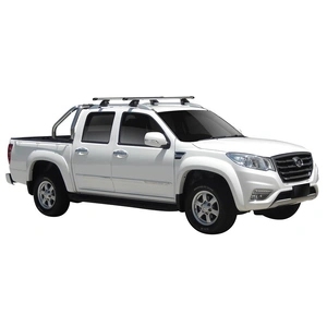 Prorack Silver 2 Bar Heavy Duty Through Bar kit to suit Great Wall Steed Double Cab 4dr Ute (2016 - 2020)