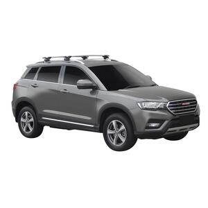 Prorack Black 2 Bar Aero Through Bar kit to suit Haval H6 5dr SUV (2017 - Current)