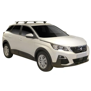 Prorack Black 2 Bar Aero Through Bar kit to suit Peugeot 3008 5dr SUV (2017 - Current)