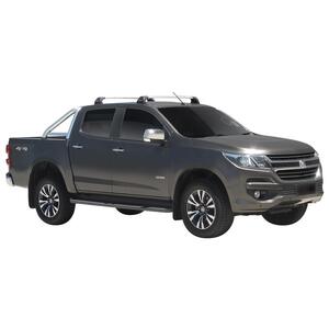 Prorack Silver 2 Bar Aero Flush Bar kit to suit Holden Colorado Crew Cab 4dr Ute (2012 - 2020)