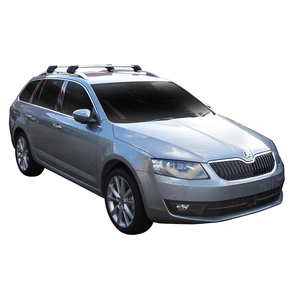 Prorack Silver 2 Bar Aero Flush Bar kit to suit Skoda Octavia Scout 4x4 5dr Estate (2013 - Current)