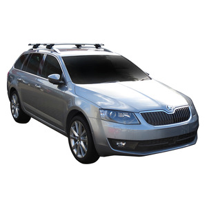 Prorack Silver 2 Bar Aero Through Bar kit to suit Skoda Octavia Scout 4x4 5dr Estate (2013 - Current)