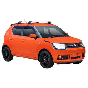 Prorack Silver 2 Bar Aero Flush Bar kit to suit Suzuki Ignis 5dr Hatch (2017 - Current)