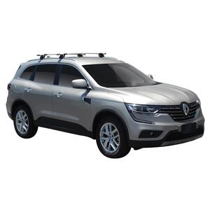 Prorack Silver 2 Bar Aero Through Bar kit to suit Renault Koleos 5dr SUV (9/2016 - Current)
