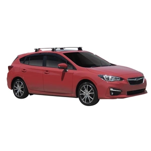 Prorack Silver 2 Bar Aero Through Bar kit to suit Subaru Impreza 5dr Hatch (2017 - Current)