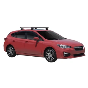 Prorack Silver 2 Bar Heavy Duty Through Bar kit to suit Subaru Impreza 5dr Hatch (2017 - Current)