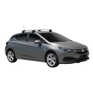 Prorack Black 2 Bar Aero Through Bar kit to suit Holden Astra 5dr Hatch (2017 - 2020)