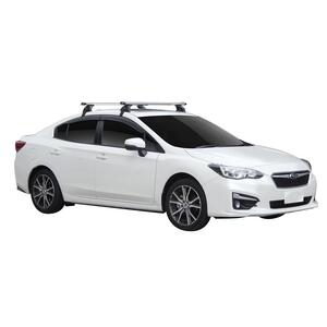 Prorack Silver 2 Bar Heavy Duty Through Bar kit to suit Subaru Impreza 4dr Sedan (2/2017 - Current)