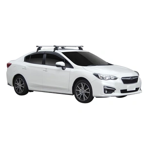 Prorack Black 2 Bar Heavy Duty Through Bar kit to suit Subaru Impreza 4dr Sedan (2/2017 - Current)
