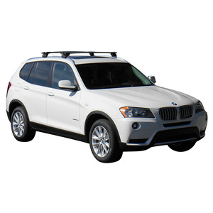 Prorack Black 2 Bar Aero Through Bar kit to suit BMW X3 5dr SUV (2010 - 10/2017)