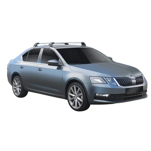 Prorack Silver 2 Bar Aero Flush Bar kit to suit Skoda Octavia 5dr Hatch (6/2017 - Current)