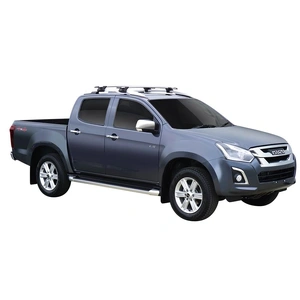 Prorack Black 2 Bar Aero Through Bar kit to suit Isuzu D-Max LS-T Crew Cab 4dr Ute (2012 - 8/2020)