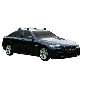 Prorack Silver 2 Bar Aero Flush Bar kit to suit BMW 5 Series 4dr Sedan (2010 - 2017)
