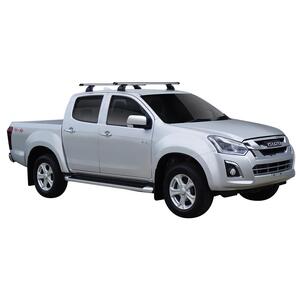 Prorack Black 2 Bar Heavy Duty Through Bar kit to suit Isuzu D-Max LS-U/LS-M Crew Cab 4dr Ute (2012 - 9/2020)