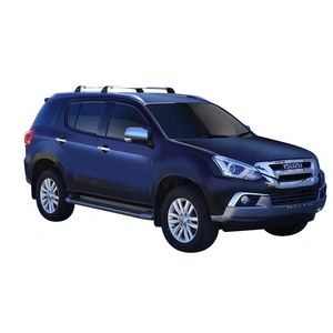 Prorack Silver 2 Bar Aero Flush Bar kit to suit Isuzu MU-X 5dr SUV (5/2017 - 7/2021)