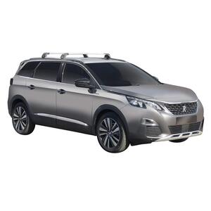 Prorack Silver 2 Bar Aero Flush Bar kit to suit Peugeot 5008 5dr SUV (2018 - Current)