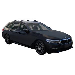 Prorack Black 2 Bar Aero Flush Bar kit to suit BMW 5 Series G31 Touring 5dr Wagon (2017 - Current)