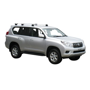 Prorack Silver 3 Bar Aero Through Bar kit to suit Toyota Land Cruiser Prado 150 Series 5dr SUV (12/2009 - Current)
