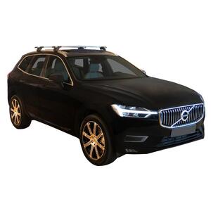 Prorack Silver 2 Bar Aero Through Bar kit to suit Volvo XC60 5dr SUV (11/2017 - Current)
