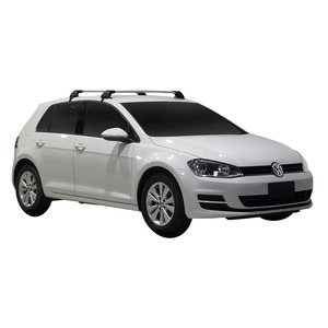 Prorack Silver 2 Bar Aero Flush Bar kit to suit Volkswagen Golf MK7 & 7.5 5dr Hatch (2012 - 2020)