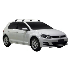 Prorack Black 2 Bar Aero Flush Bar kit to suit Volkswagen Golf MK7 & 7.5 5dr Hatch (2012 - 2020)