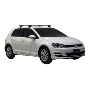 Prorack Black 2 Bar Aero Through Bar kit to suit Volkswagen Golf MK7 & 7.5 5dr Hatch (2012 - 2020)