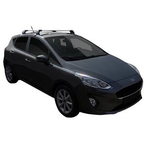 Prorack Silver 2 Bar Aero Flush Bar kit to suit Ford Fiesta 5dr Hatch (2017 - Current)