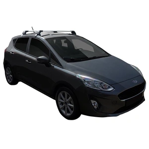 Prorack Silver 2 Bar Aero Flush Bar kit to suit Ford Fiesta 5dr Hatch (2017 - Current)